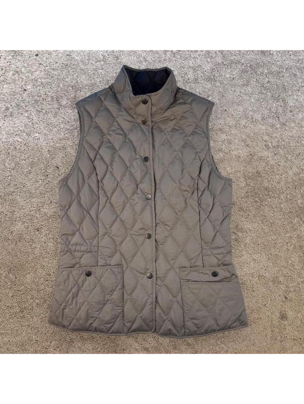 Eddie Bauer Premium Goose Down Quilted Vest Medium Tall
